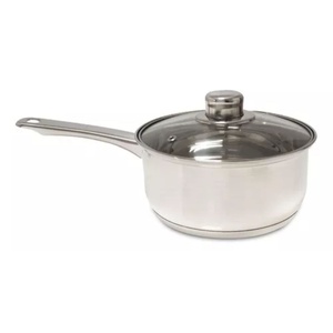 imagen de Cacerola Gourmet Plus 18 Cm Acero Inoxidable Triple Fondo Color Gris