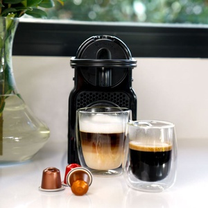 imagen de Set De 2 Tazas Carol Doble Vidrio Con Asa 350 Ml