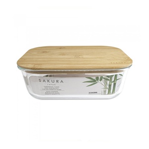 imagen de Contenedor Sakura 2260 Ml Vidrio Y Bamboo (20312)(8883296281184)