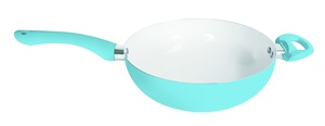 imagen de Wok ceramica 26 cm Celeste Carol linea Soft (4127)