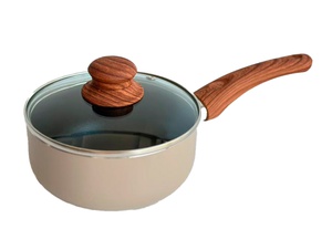 imagen de Cacerola 16 Cm Con Tapa De Vidrio Color Beige (3716-ARB)