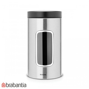 imagen de Frasco Con Visor Matt Steel 1.7 L Brabantia (371820)(8710755371820)