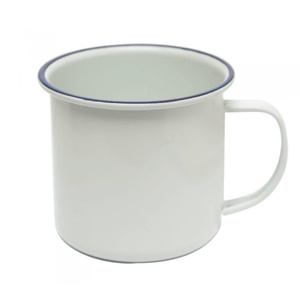 imagen de Pack X6 Jarros Enlozado Vintage 8X9Cm  Filete Azul (Ff98Az)(0800329532707)